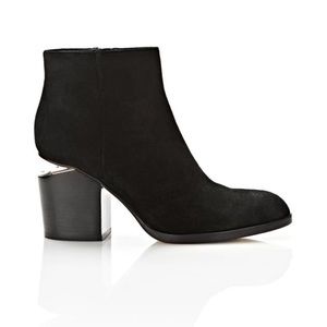 Alexander wang black suede gabi boot